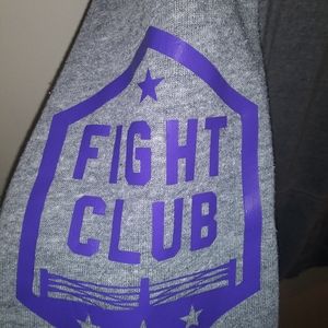 IDKU grey purple Sweater fight Club